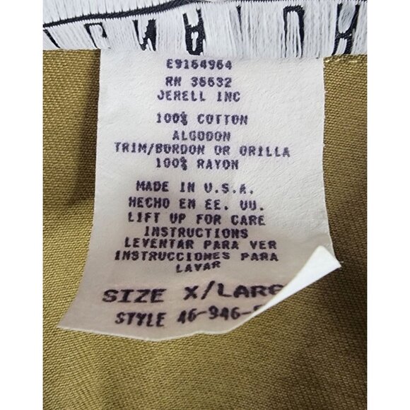 Signature by Jerell Vest Womens XL Beige Denim Floral Patchwork Button Front - Picture 11 of 11